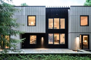 طراحی نمای مدرن باغ ویلا