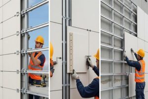 روش‌های اجرایی نمای سرامیک خشک