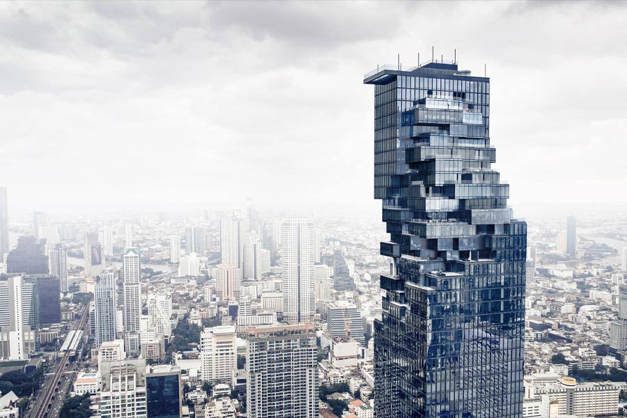 نما پارامتریک برج ماها ناخون (MahaNakhon) بانکوک تایلند