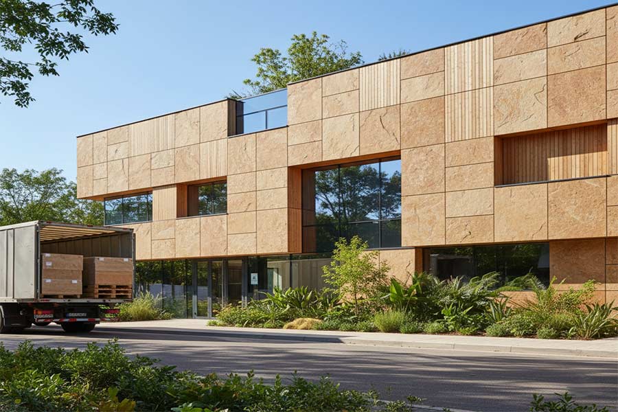 نمای ساده ساختمان