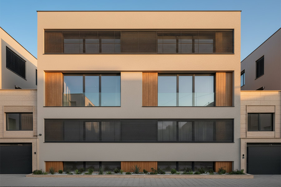 نمای ساختمان ساده و شیک