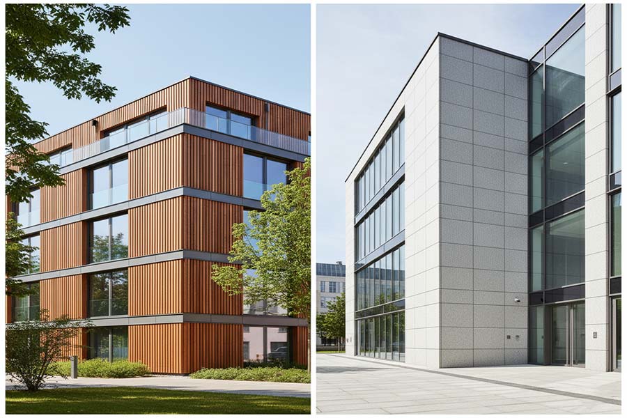 نمای مدرن ساختمان مسکونی