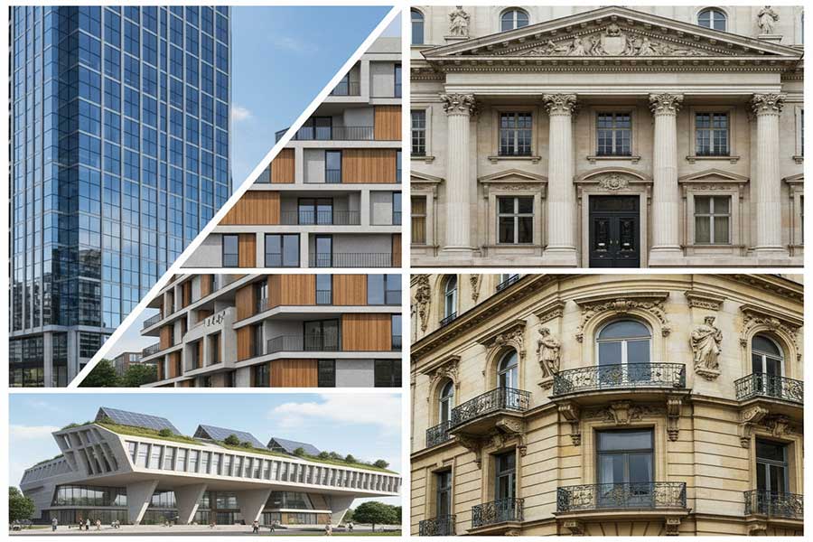 نمای ساختمان مدرن