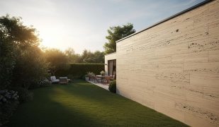 نمای دیوار حیاط